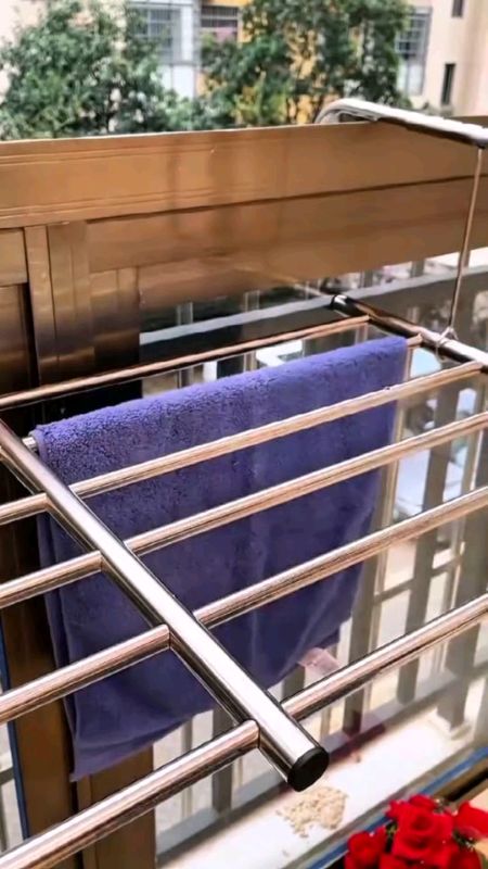 #ClothesHanger #DryingRack  #Stainlesssteel #TowelHanger #BalconyHanger #Fyp #Video #Shopee