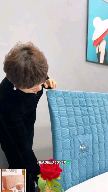#headboardcover #headboard #slipcover #bedheadcover #bedframe #fyp