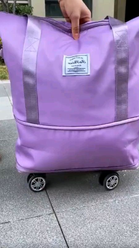Foldable Travel Wheel Bag Large Capacity Roller Travel Bag Travel Bag Pack with Wheels #foldabletravel #bag #waterproofbag #travelwheelbag