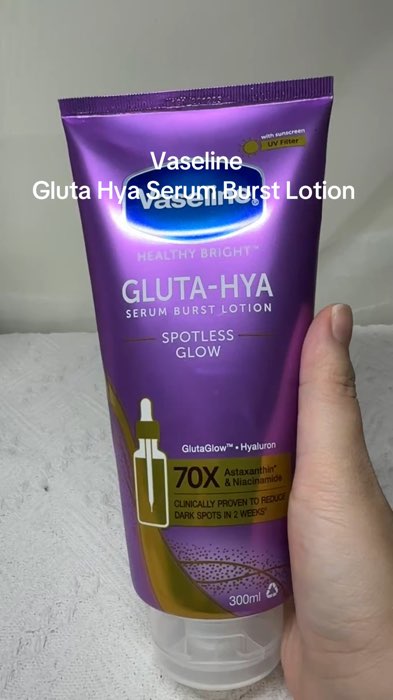 #vaseline  Gluta Hya Serum Burst Lotion 330ml
